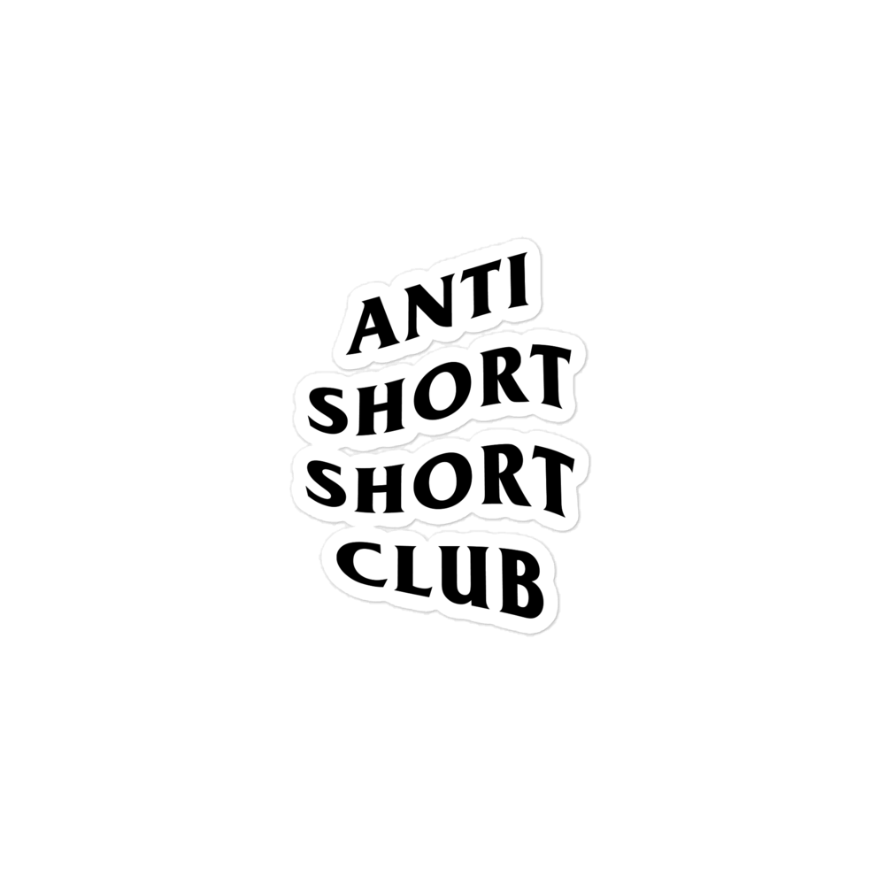 Anti Short Short Club Stickers